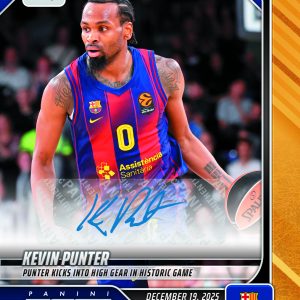 Kevin Punter - 2025-26 Panini Instant EuroLeague #26 - Gold /10 Auto