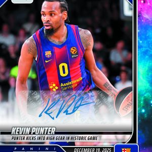 Kevin Punter - 2025-26 Panini Instant EuroLeague #26 - Galaxy 1/1 Auto