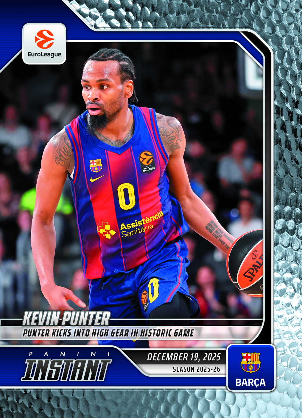 Kevin Punter - 2025-26 Panini Instant EuroLeague #26 - Metallic /5