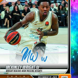 McKinley Wright IV - 2025-26 Panini Instant EuroLeague #27 - Galaxy 1/1 Auto