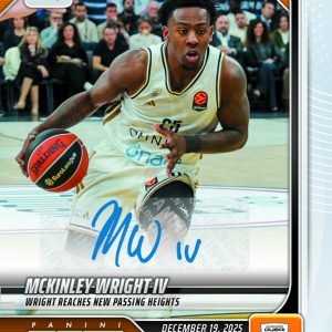 McKinley Wright IV - 2025-26 Panini Instant EuroLeague #27 - Base Auto /99