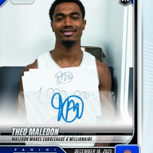 Theo Maledon - 2025-26 Panini Instant EuroLeague #31 - Base Auto /99
