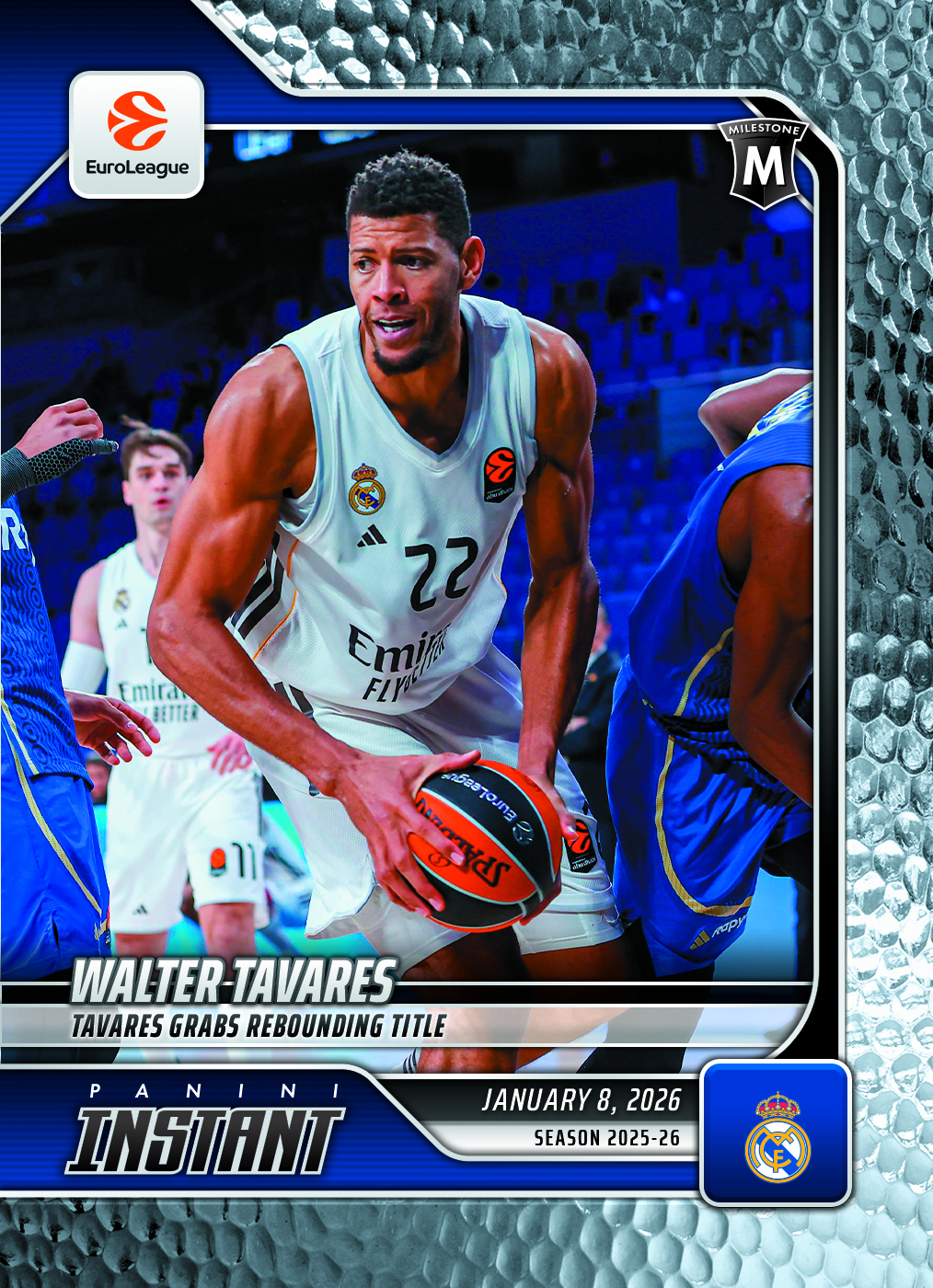 Walter Tavares - 2025-26 Panini Instant EuroLeague #32 - Metallic /5