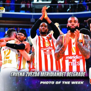 Crvena Zvezda Meridianbet Belgrade - 2025-26 Panini Instant EuroLeague Photo of the Week #16 - Galaxy 1/1