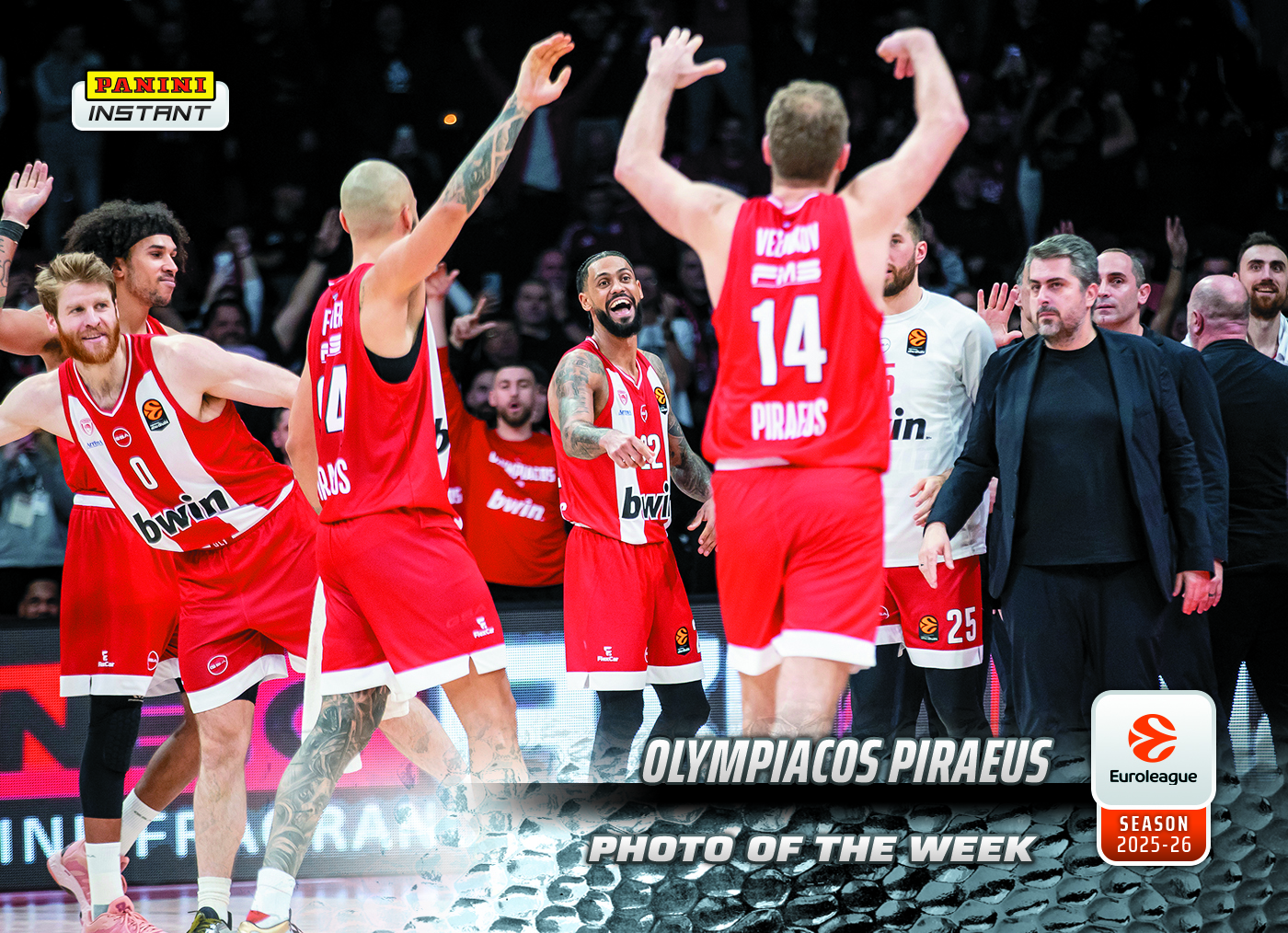 Olympiacos Piraeus - 2025-26 Panini Instant EuroLeague Photo of the Week #18 - Metallic /5