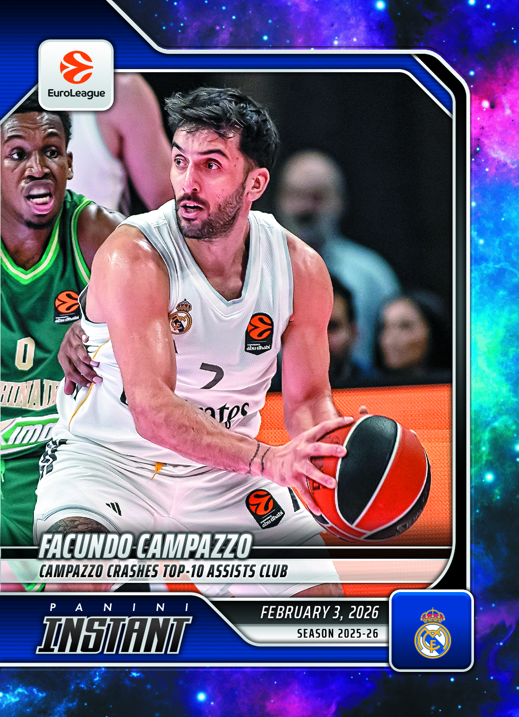 Facundo Campazzo - 2025-26 Panini Instant EuroLeague #35 - Galaxy 1/1
