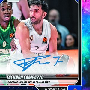 Facundo Campazzo - 2025-26 Panini Instant EuroLeague #35 - Galaxy 1/1 Auto