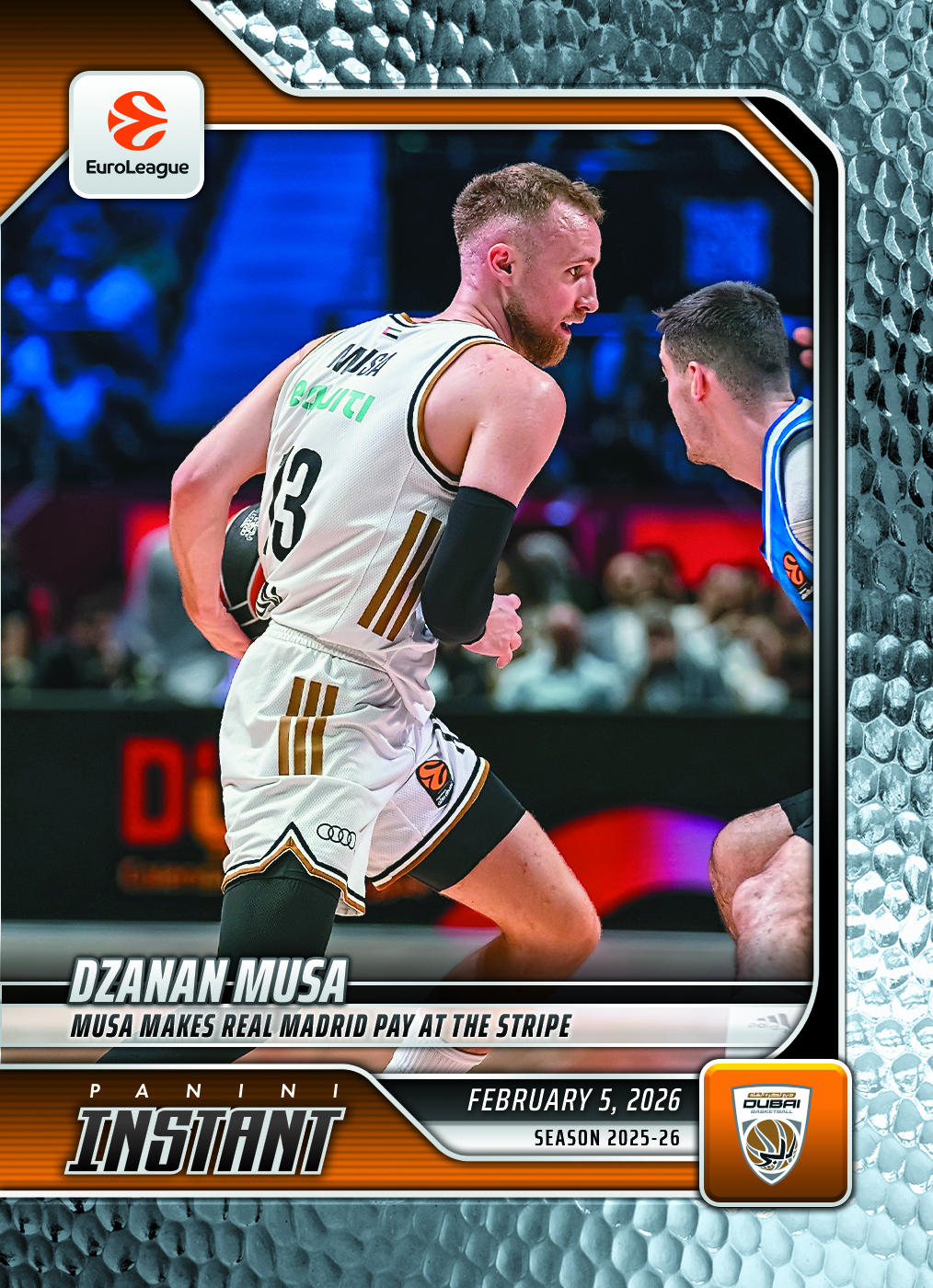 Dzanan Musa - 2025-26 Panini Instant EuroLeague #36 - Metallic /5