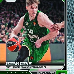 Azuolas Tubelis - 2025-26 Panini Instant EuroLeague #37 - Metallic /5