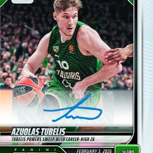 Azuolas Tubelis - 2025-26 Panini Instant EuroLeague #37 - Base Auto /99