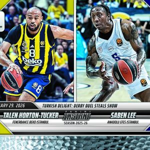 Talen Horton-Tucker/Saben Lee - 2025-26 Panini Instant EuroLeague #38 - Metallic /5