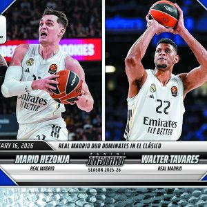 Mario Hezonja/Walter Tavares - 2025-26 Panini Instant EuroLeague #40 - Metallic /5