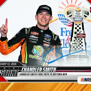 Chandler Smith - 2026 Panini Instant NASCAR #3 - Gold /10 Auto