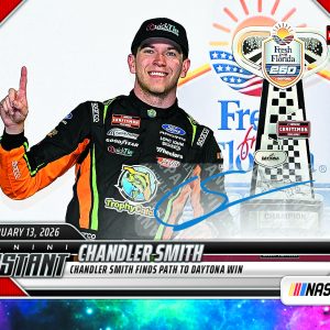 Chandler Smith - 2026 Panini Instant NASCAR #3 - Galaxy 1/1 Auto