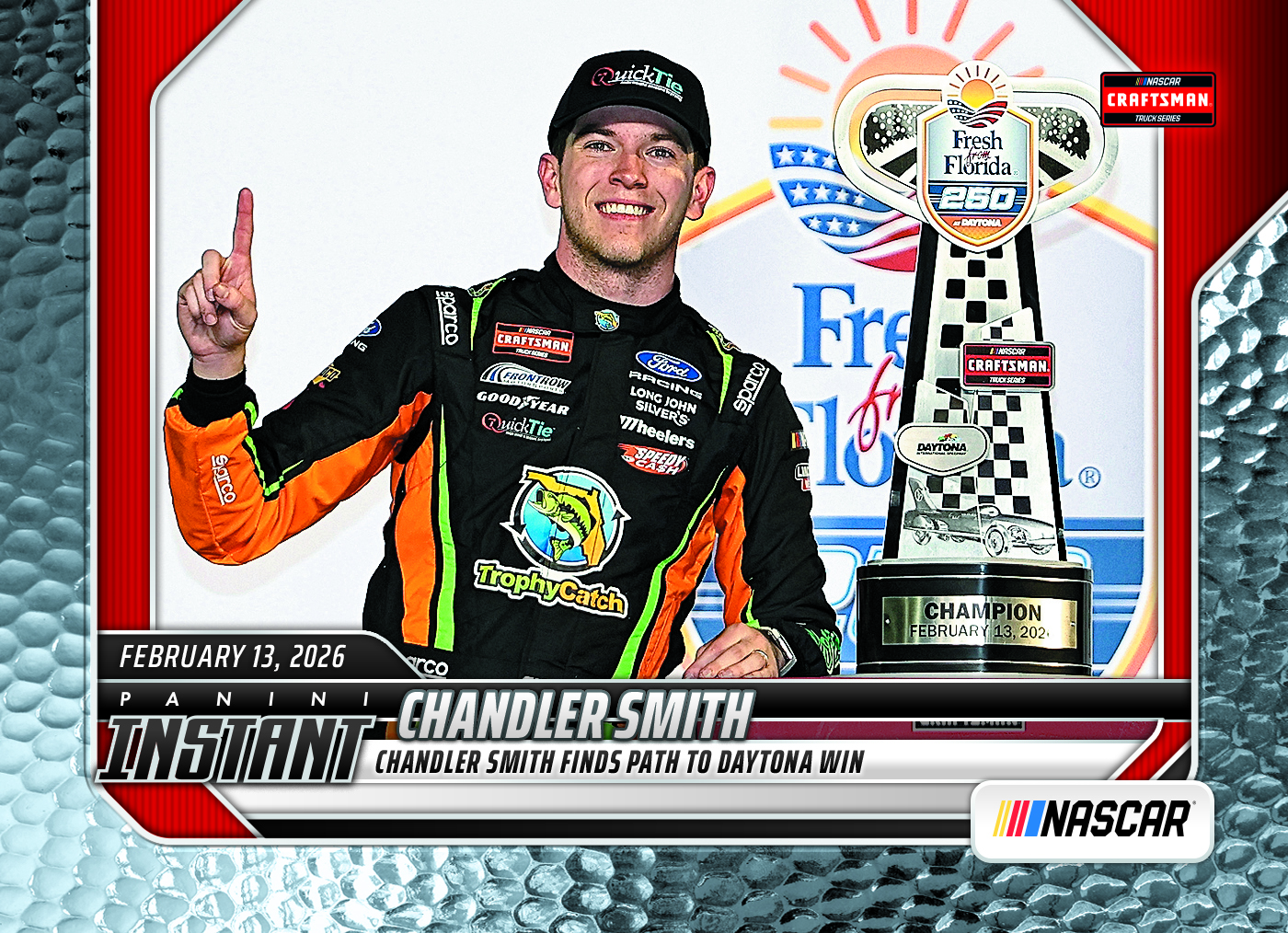 Chandler Smith - 2026 Panini Instant NASCAR #3 - Metallic /5