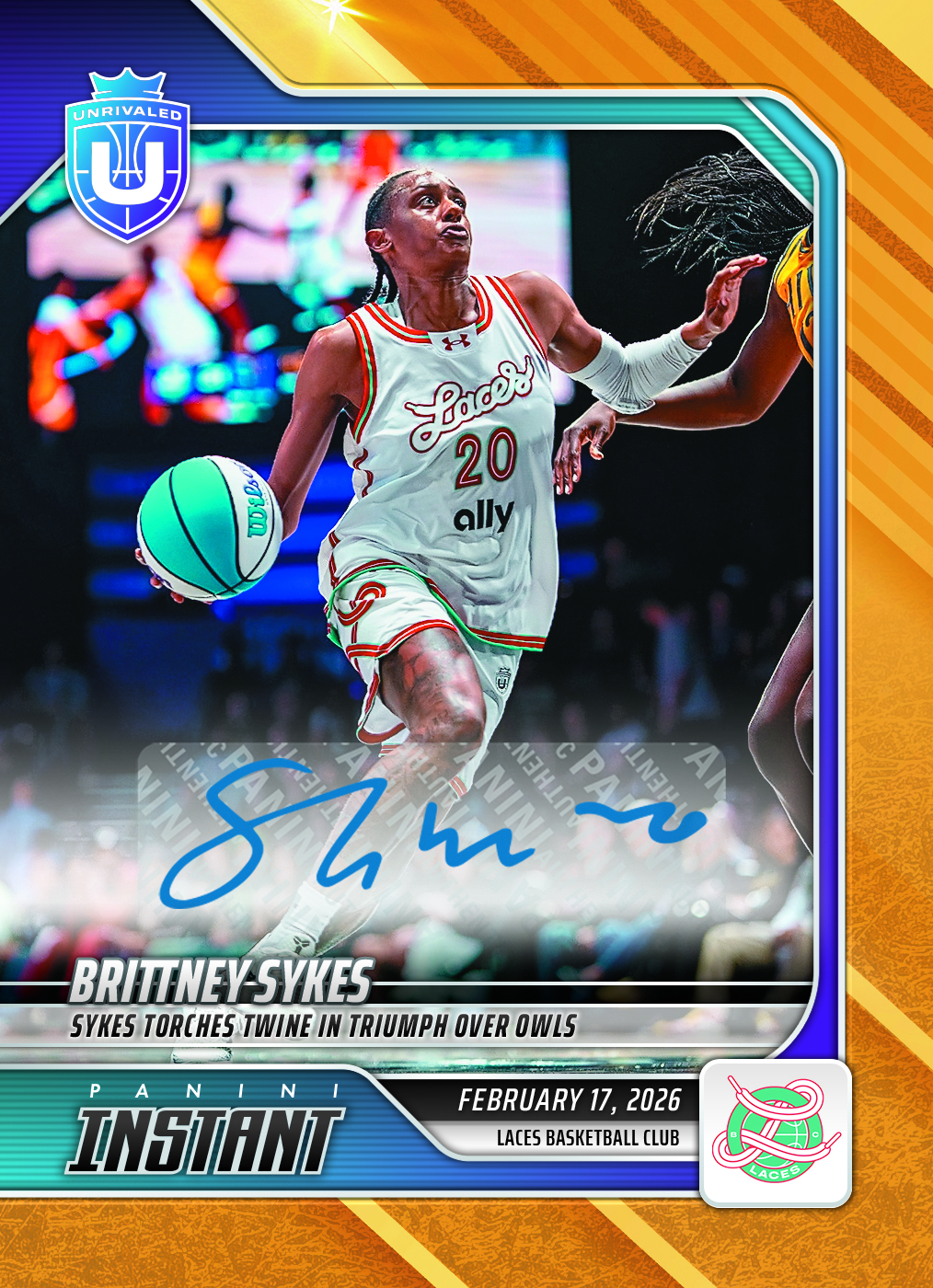 Brittney Sykes - 2026 Panini Instant Unrivaled #46 - Gold /10 Auto