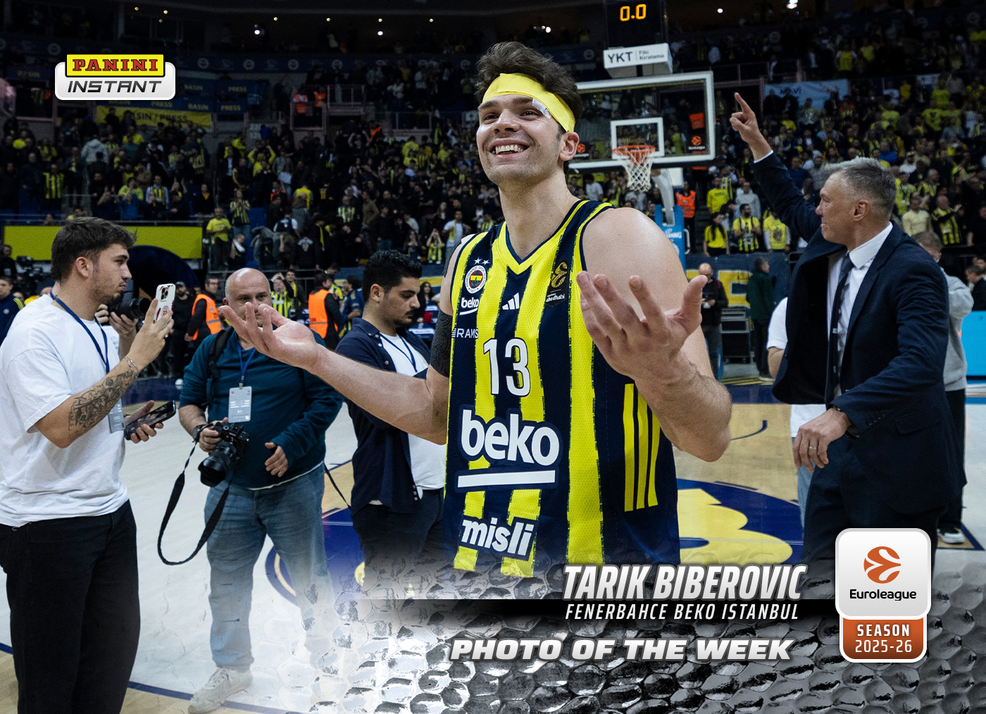 Tarik Biberovic - 2025-26 Panini Instant EuroLeague Photo of the Week #23 - Metallic /5