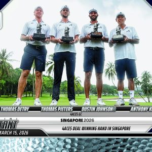 4Aces GC - 2026 Panini Instant LIV Golf #8 - Metallic /5