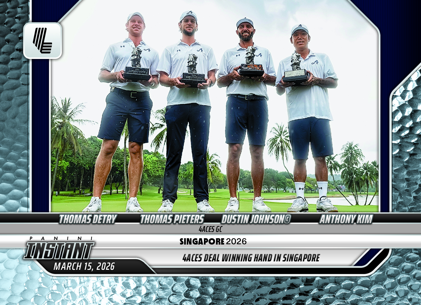 4Aces GC - 2026 Panini Instant LIV Golf #8 - Metallic /5