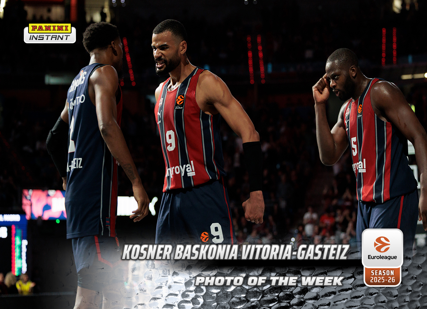 Baskonia Vitoria-Gasteiz - 2025-26 Panini Instant EuroLeague Photo of the Week #27 - Metallic /5