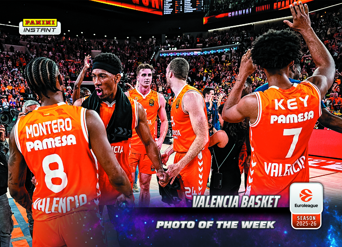 Valencia Basket - 2025-26 Panini Instant EuroLeague Photo of the Week #28 - Galaxy 1/1