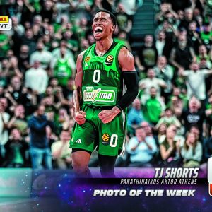 TJ Shorts - 2025-26 Panini Instant EuroLeague Photo of the Week #30 - Galaxy 1/1