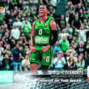 TJ Shorts - 2025-26 Panini Instant EuroLeague Photo of the Week #30 - Metallic /5
