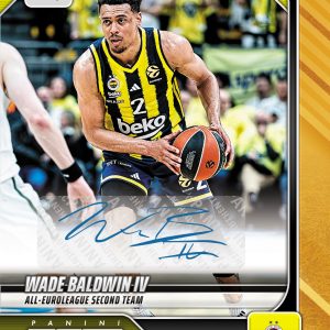 Wade Baldwin IV - 2025-26 Panini Instant EuroLeague #47 - Gold /10 Auto