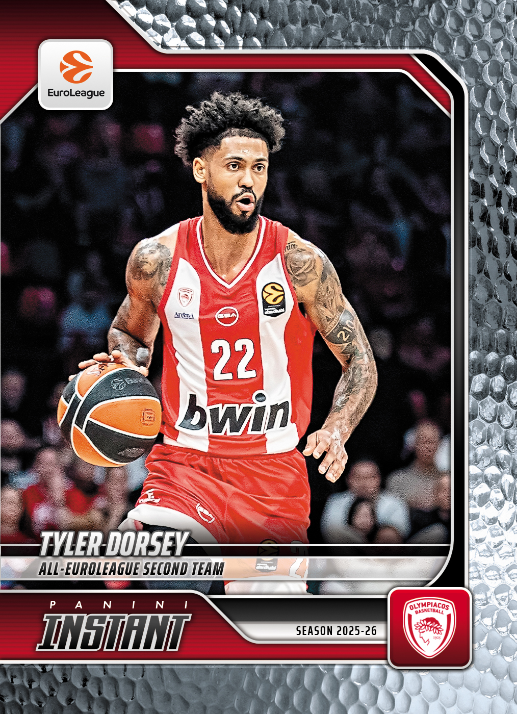 Tyler Dorsey - 2025-26 Panini Instant EuroLeague #48 - Metallic /5