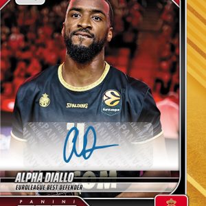 Alpha Diallo - 2025-26 Panini Instant EuroLeague #52 - Gold /10 Auto
