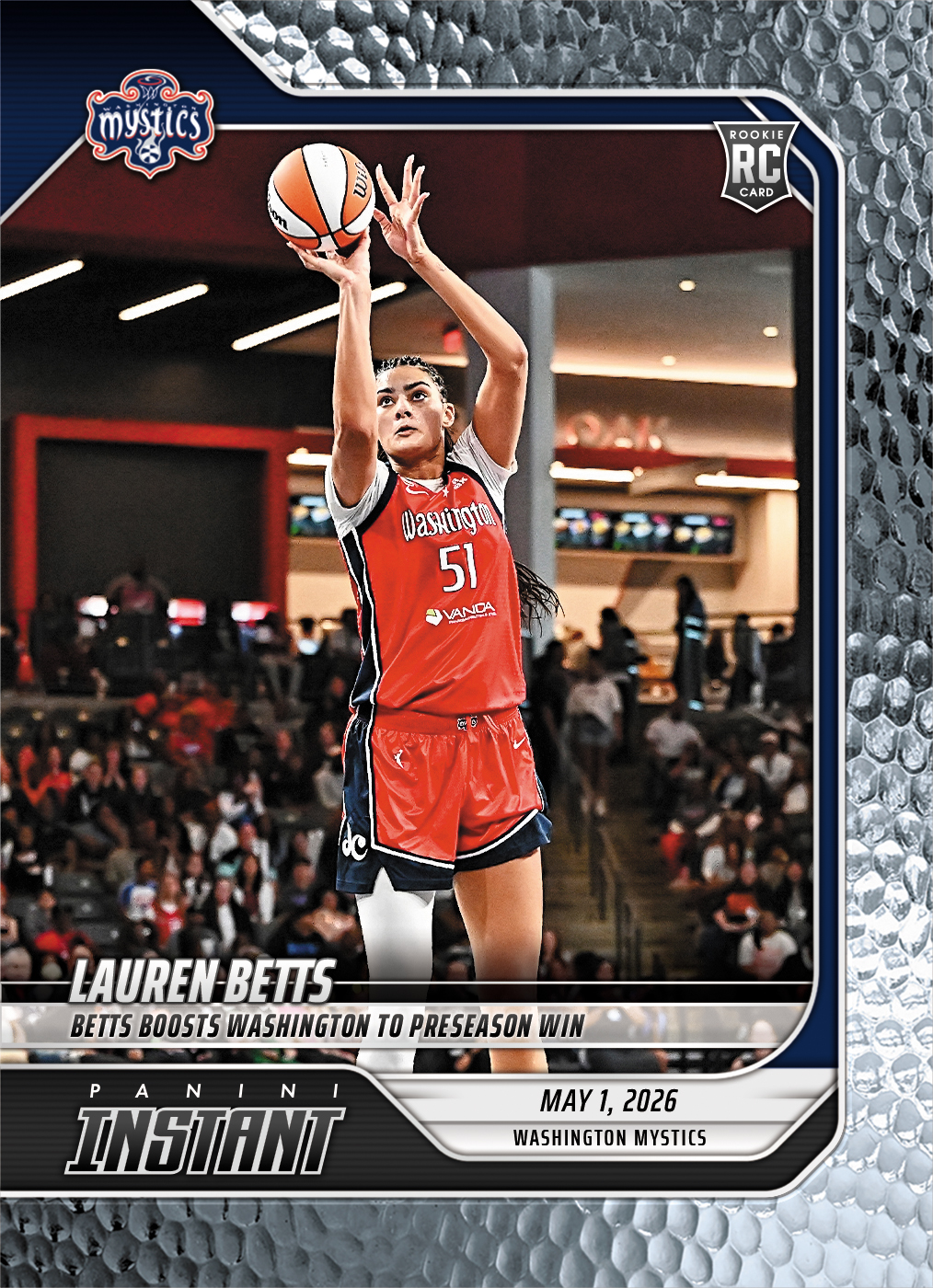 Lauren Betts - 2026 Panini Instant WNBA #25 - Metallic /5