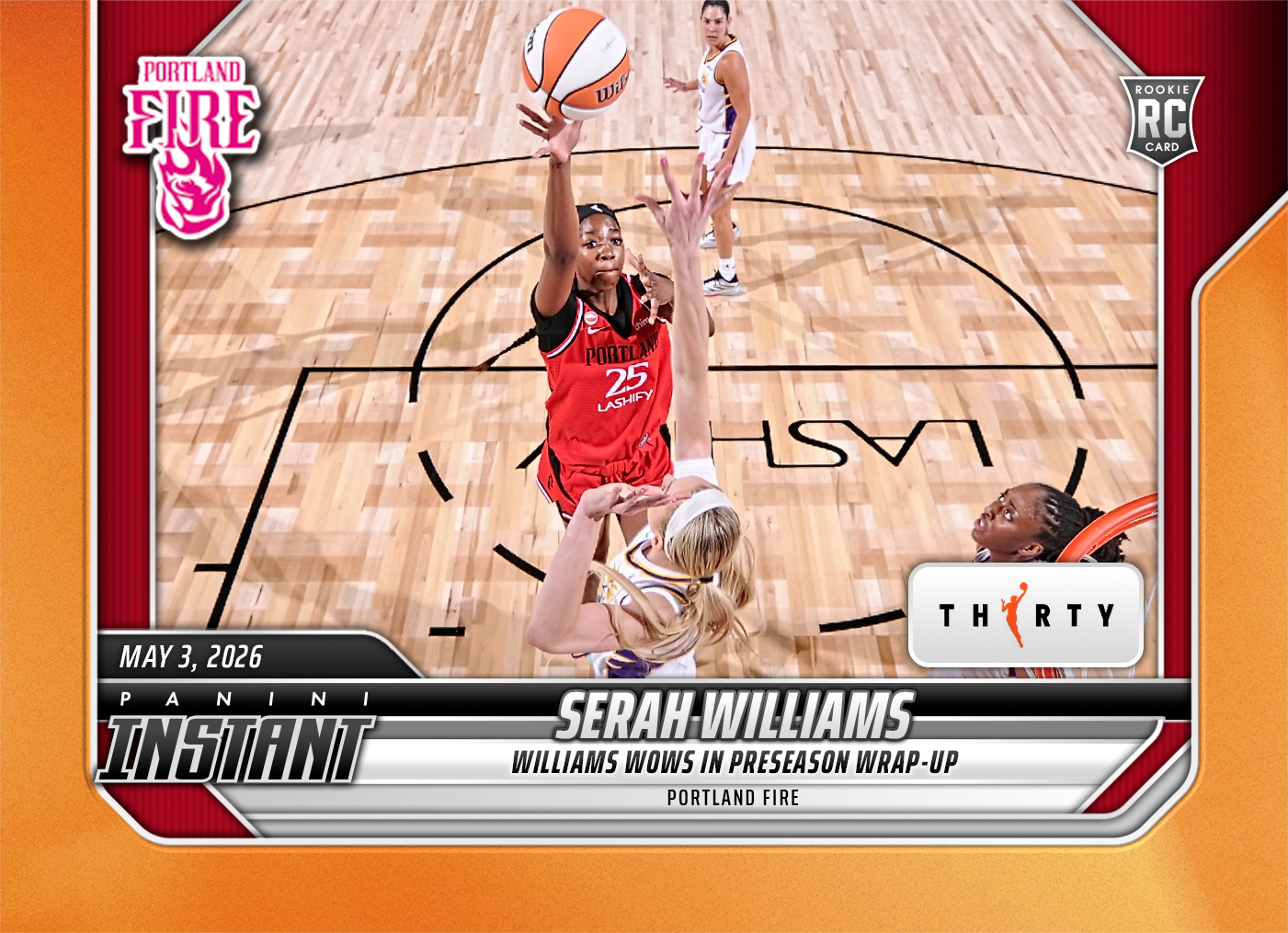 Serah Williams - 2026 Panini Instant WNBA #30 - 30th Anniversary /30