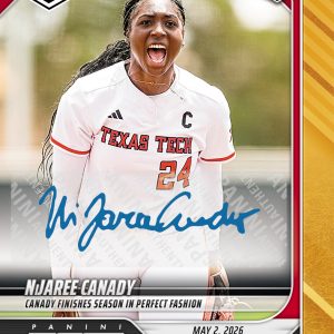 NiJaree Canady - 2026 Panini Instant College Softball #1 - Gold /10 Auto