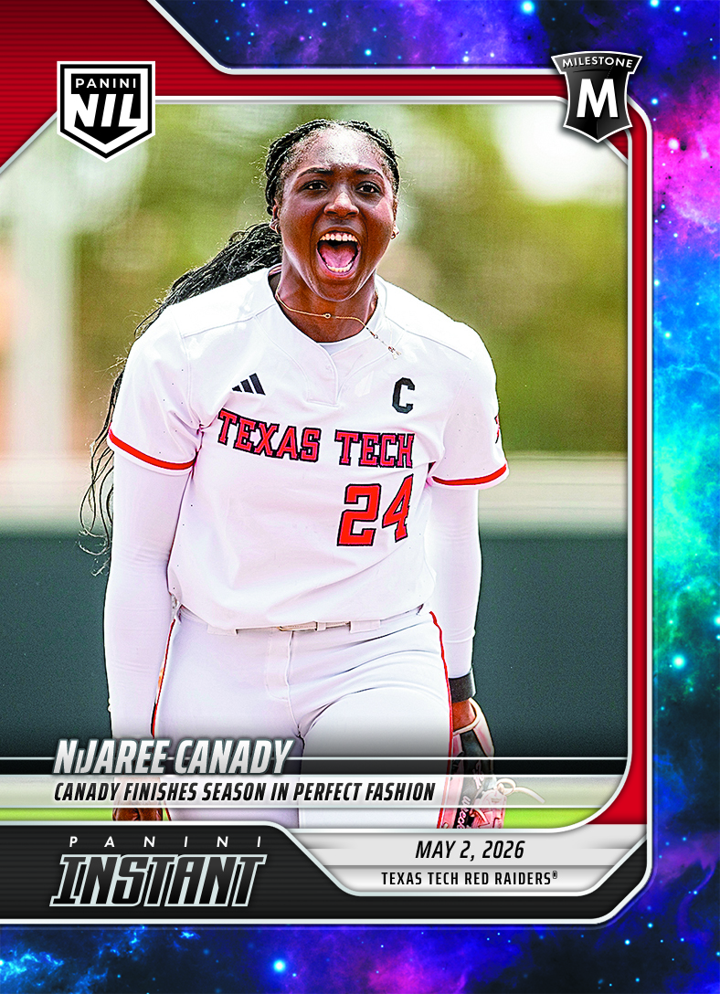 NiJaree Canady - 2026 Panini Instant College Softball #1 - Galaxy 1/1