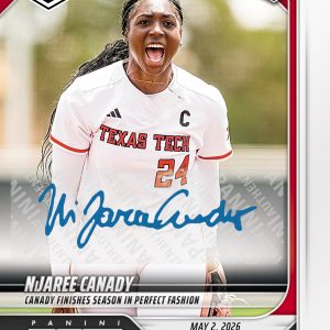 NiJaree Canady - 2026 Panini Instant College Softball #1 - Base /99 Auto