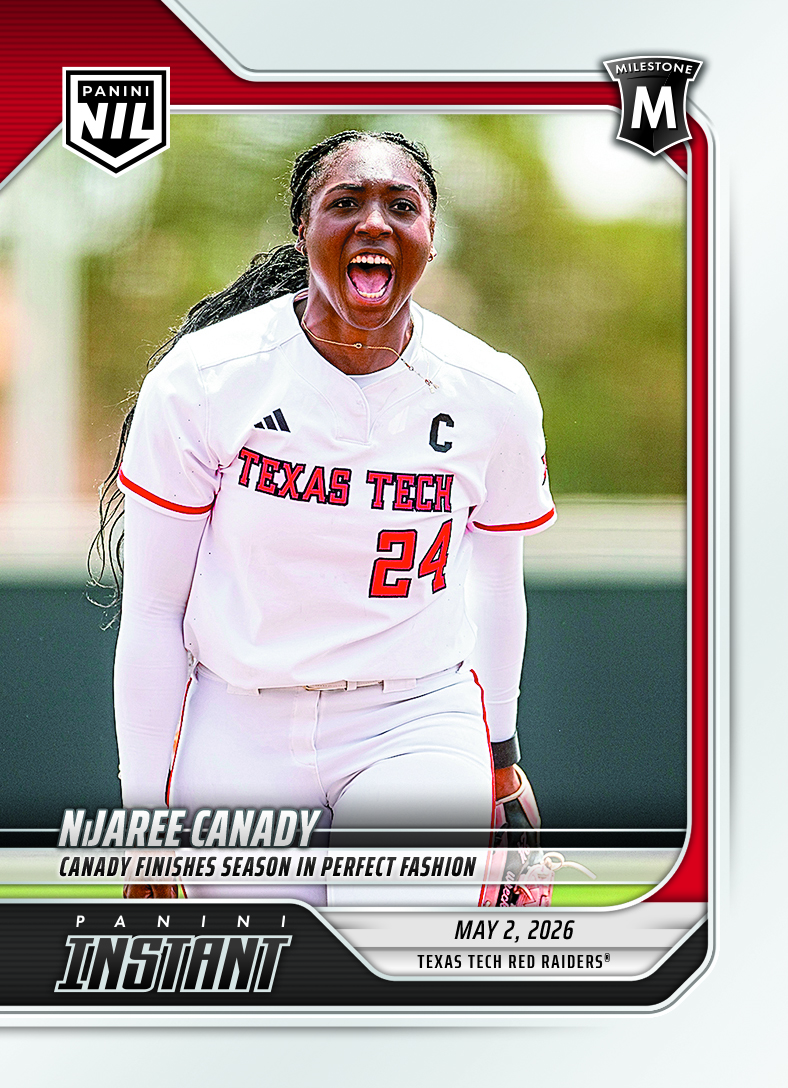NiJaree Canady - 2026 Panini Instant College Softball #1 - Base