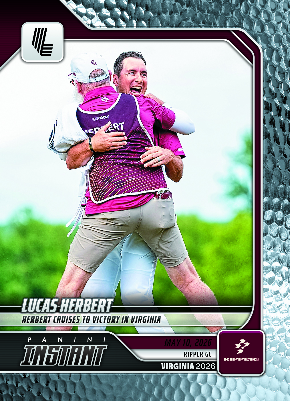 Lucas Herbert - 2026 Panini Instant LIV Golf #14 - Metallic /5