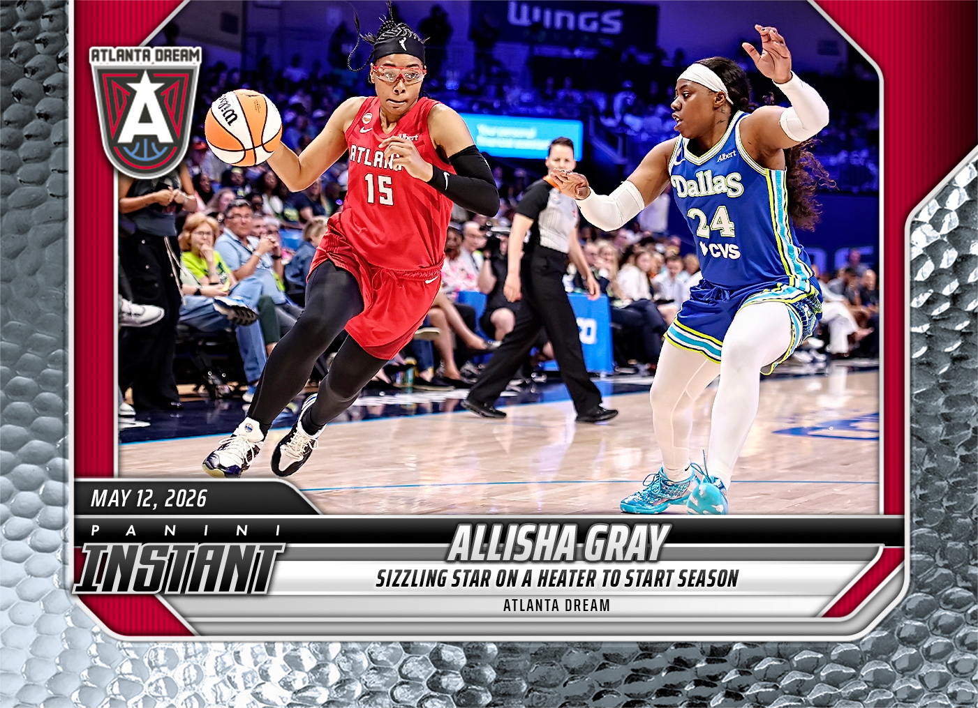 Allisha Gray - 2026 Panini Instant WNBA #47 - Metallic /5
