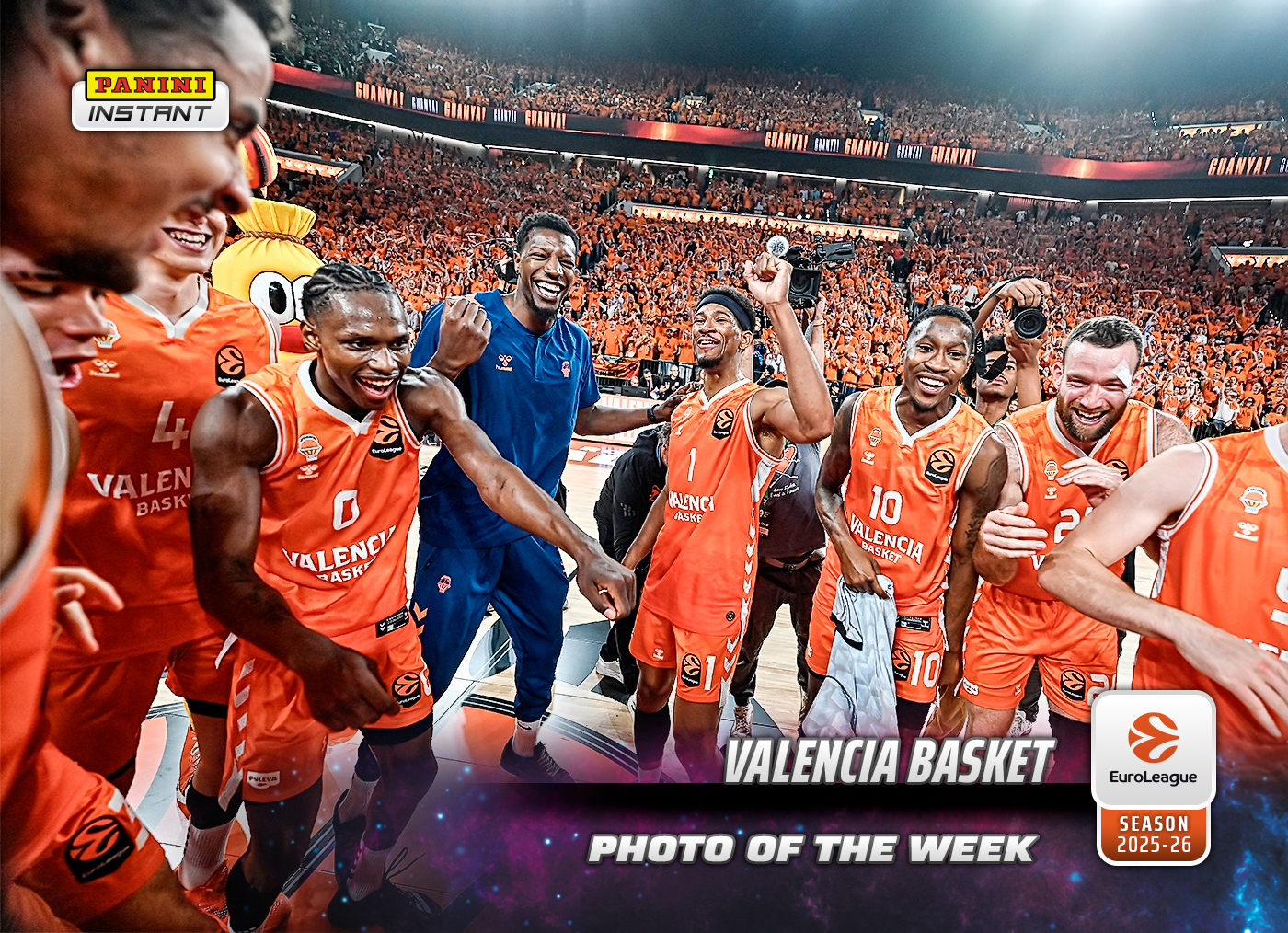 Valencia Basket - 2025-26 Panini Instant EuroLeague Photo of the Week #33 - Galaxy 1/1