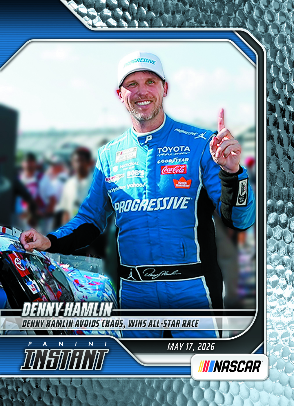 Denny Hamlin - 2026 Panini Instant NASCAR #43 - Metallic /5