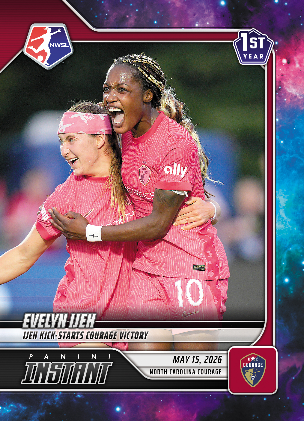 Evelyn Ijeh - 2026 Panini Instant NWSL #68 - Galaxy 1/1
