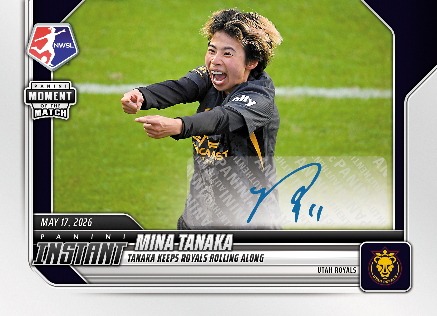 Mina Tanaka - 2026 Panini Instant NWSL #70 - Base /99 Auto