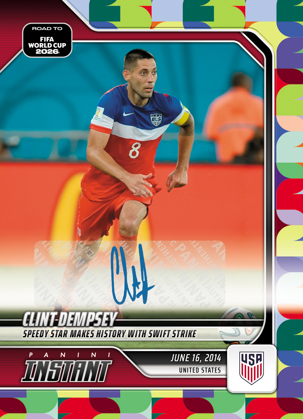 Clint Dempsey - 2026 Panini Instant Road to FIFA World Cup 2026™ #19 - Multi 1/1 Auto