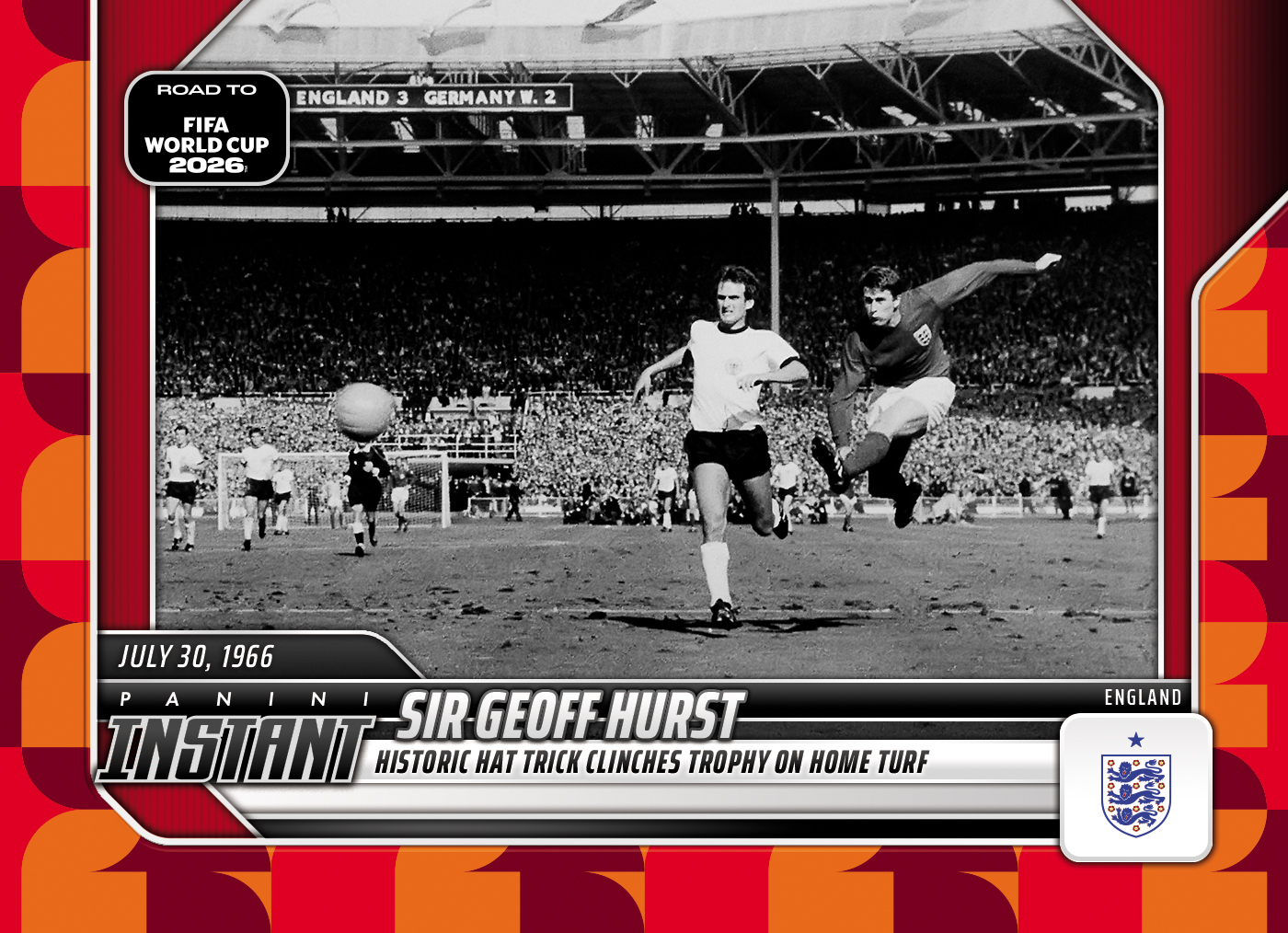 Sir Geoff Hurst - 2026 Panini Instant Road to FIFA World Cup 2026™ #20 - Red /5