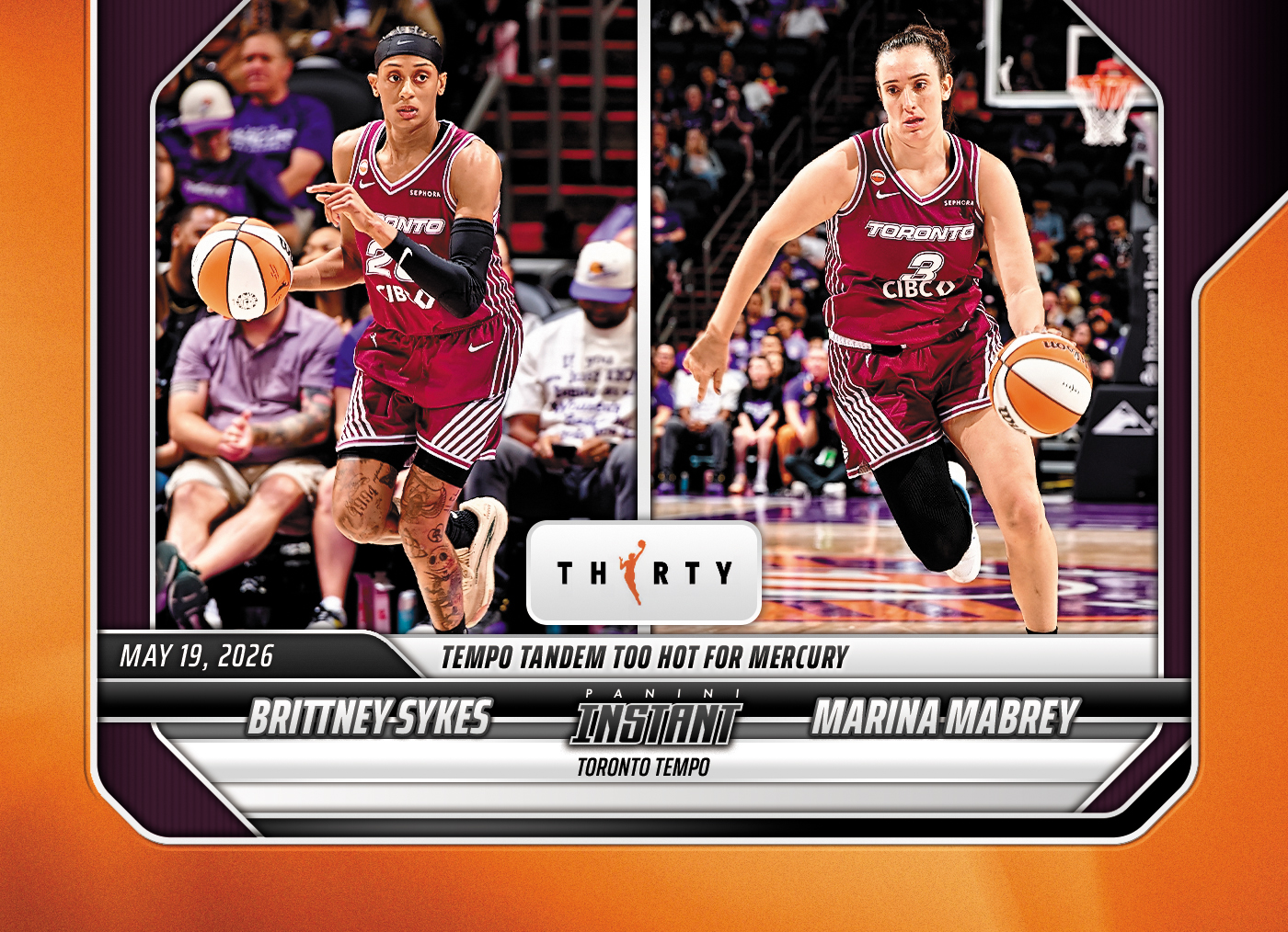 Brittney Sykes/Marina Mabrey - 2026 Panini Instant WNBA #73 - 30th Anniversary /30