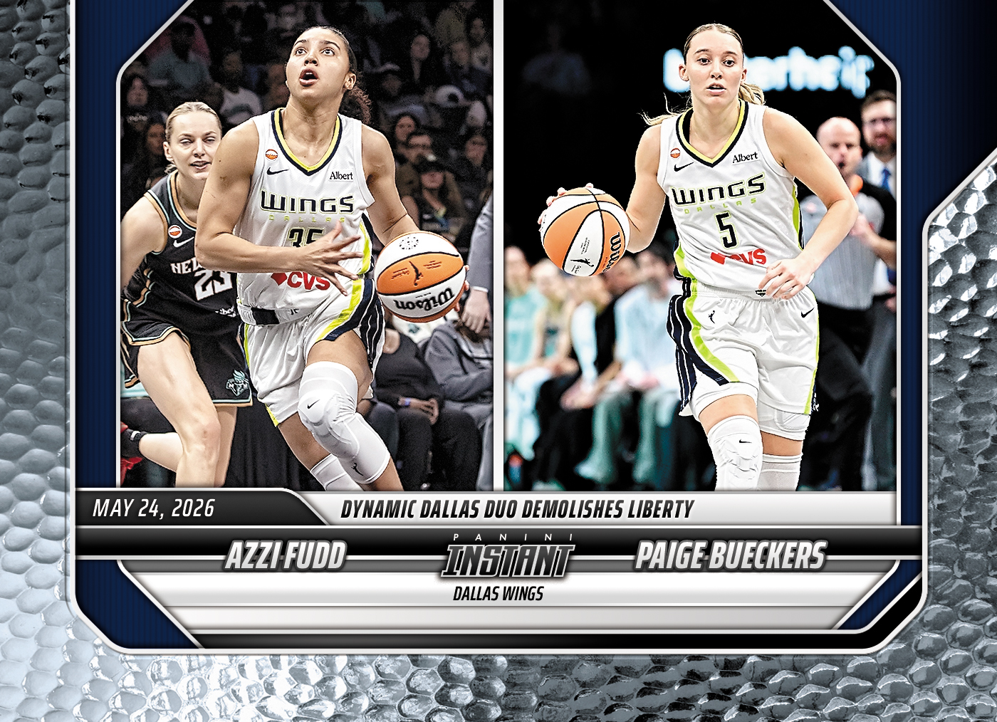 Azzi Fudd/Paige Bueckers - 2026 Panini Instant WNBA #89 - Metallic /5