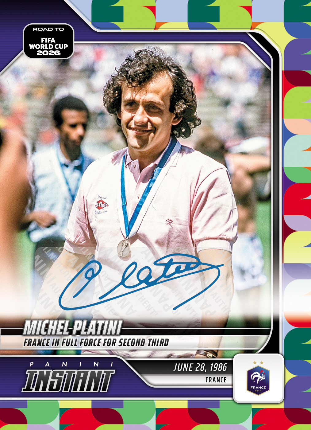 Michel Platini - 2026 Panini Instant Road to FIFA World Cup 2026™ #30 - Multi 1/1 Auto