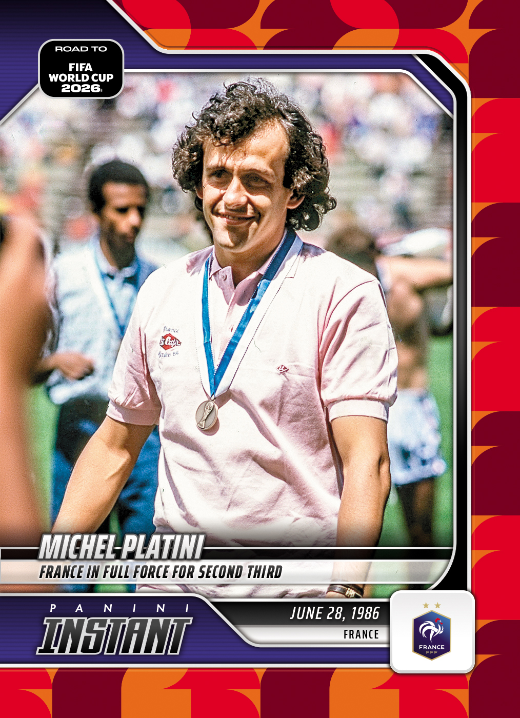 Michel Platini - 2026 Panini Instant Road to FIFA World Cup 2026™ #30 - Red /5