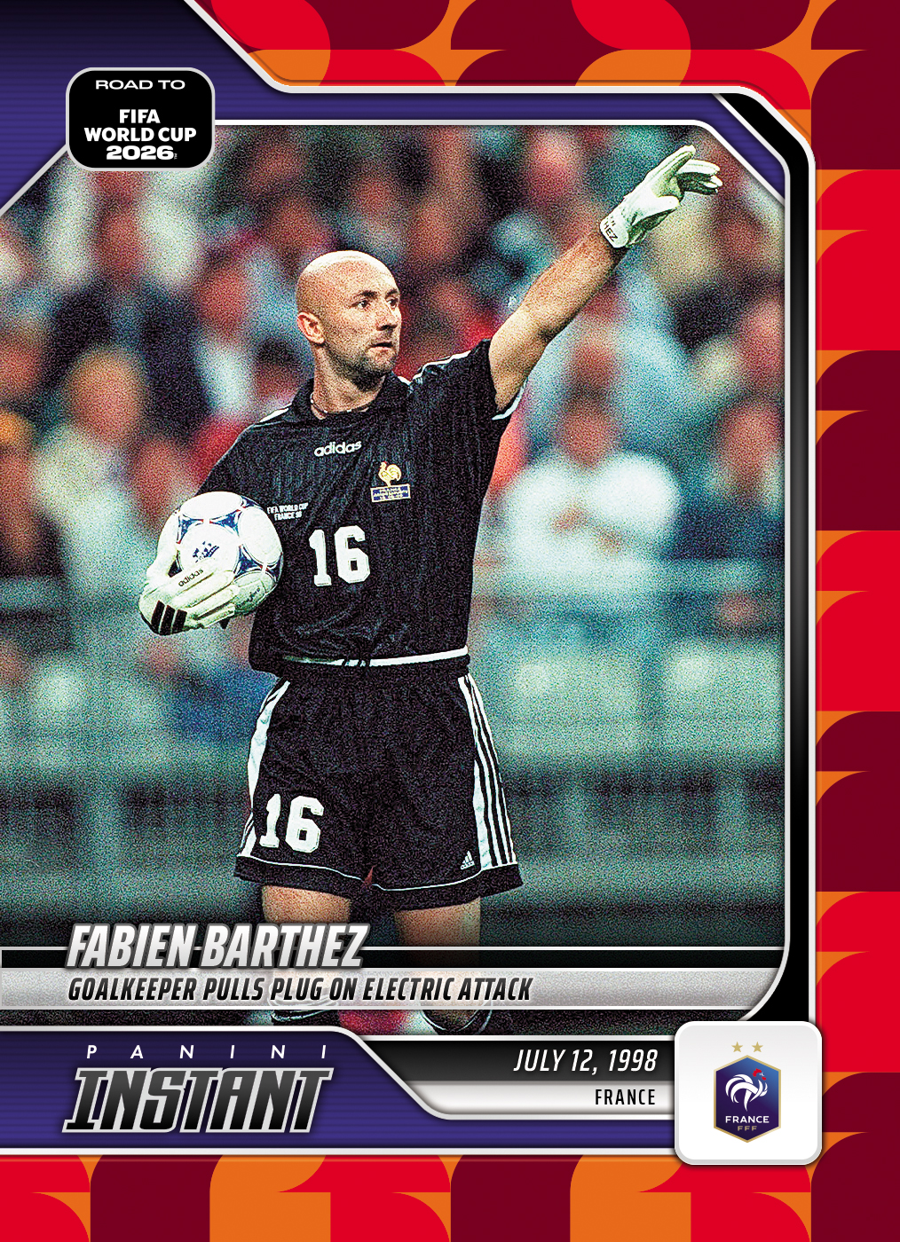 Fabien Barthez - 2026 Panini Instant Road to FIFA World Cup 2026™ #44 - Red /5