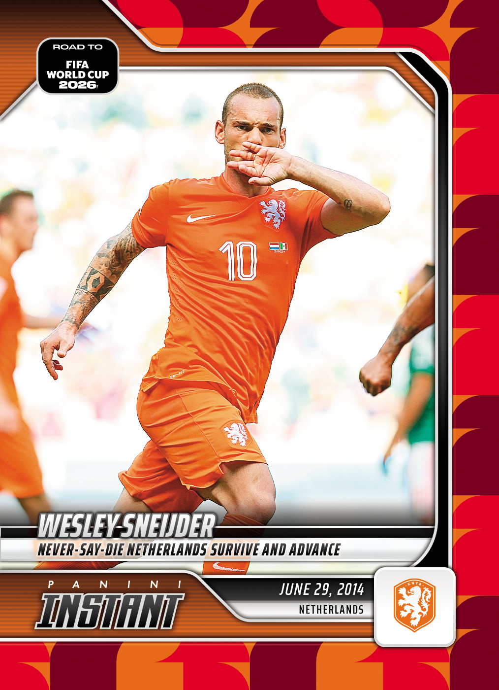 Wesley Sneijder - 2026 Panini Instant Road to FIFA World Cup 2026™ #47 - Red /5